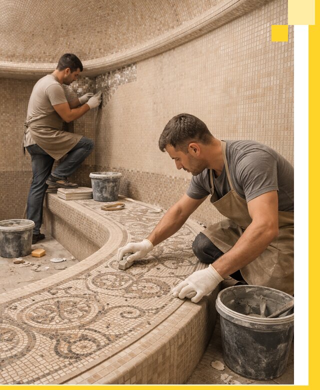 Плитка для хамама в Аксае, укладка, подбор и поставка