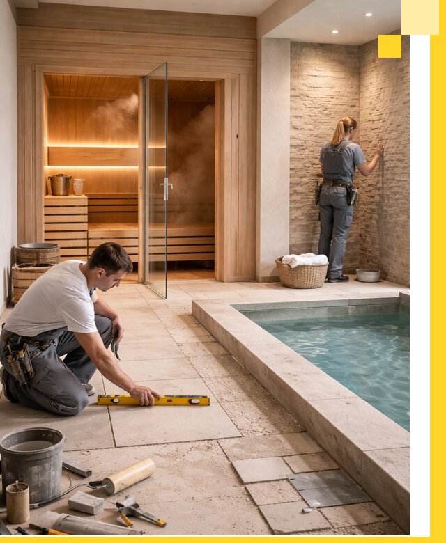 Комплексный дизайн и отделка интерьеров SPA под ключ в Аксае